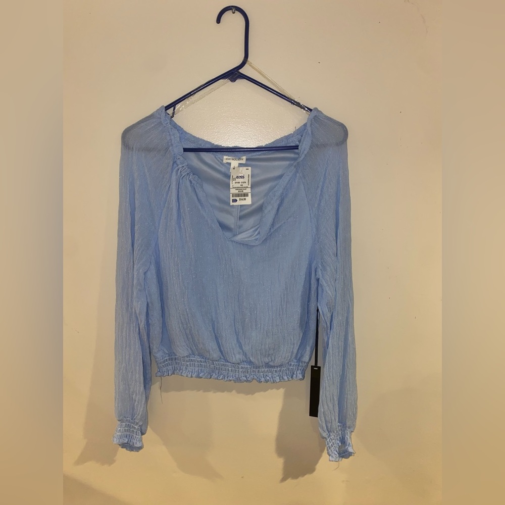 Strapless Summer Long Sleeve V Neck Top